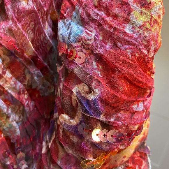 Diane Von Furstenberg Silk & Sequin Cocktail Dress - Picture 6 of 8